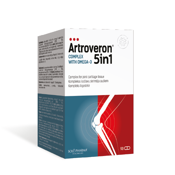 Artroveron® 5in1 complex with Omega-3, 90 kapsulas